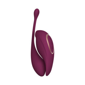 Twitch 2 Rechargeable Suction and Flapping Vibrator with Remote Control Vibrating Egg Burgundy — Power Play Studio