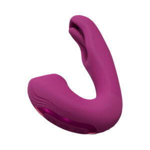VIVE YUNA Rechargeable Dual Motor Airwave Vibrator with G Spot Flapping Stimulator Pink — - Power Play Studio, LLC