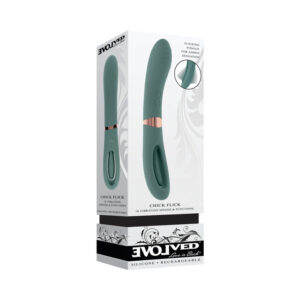 Evolved Chick Flick Rechargeable Vibrator with Flicker Silicone Mint — Power Play Studio