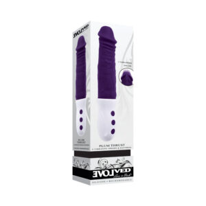 Evolved Plum Thrust Rechargeable Thrusting Vibe Silicone — Power Play Studio