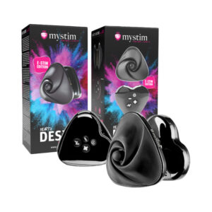 Mystim Heart's Desire eStim Lay On Vibrator Black — Power Play Studio