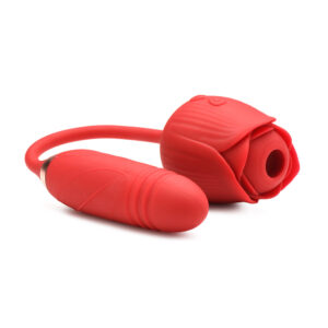 Bloomgasm Romping Rose 10X Suction Rose & Thrusting Vibrator — Power Play Studio
