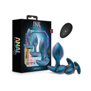 Anal Adventures Matrix Cosmos Plug Kit Lunar Blue — Power Play Studio - Power Play Studio, LLC