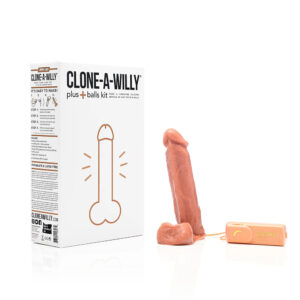 Clone-A-Willy Plus with Balls Medium Skin Tone — Power Play Studio