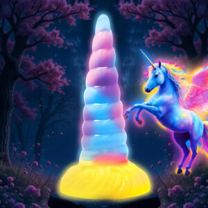 Creature Cocks Unicorn Glow-in-the-Dark Vibrating Silicone Dildo — Power Play Studio