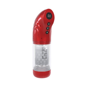 PUMPED StrokeMate Masturbator Metallic Red — Power Play Studio