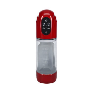 PUMPED TechnoThrust Automatic Masturbator Waterproof Metallic Red — Power Play Studio