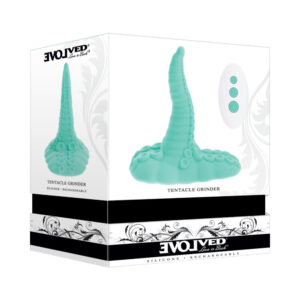 Evolved Tentacle Grinder Rechargeable Vibrating Grinding Silicone Teal — Power Play Studio