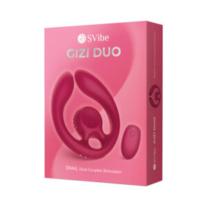 SVibe Snail GIZI Duo Couples Stimulator Burgundy — Power Play Studio