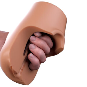 PDX Plus Pussy Pounder Squeeze Stroker Brown — Power Play Studio - Power Play Studio, LLC