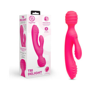 Together Tri Delight Dual-Ended Triple Stim Wand & Rabbit Vibrator — Power Play Studio