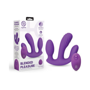 Together Blended Pleasure Remote Controlled Triple-Pronged Vibrator — Power Play Studio