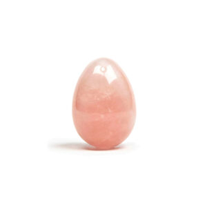Chakrubs Heart Yoni Egg Rose Quartz (drilled) — Power Play Studio