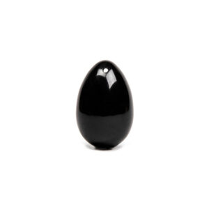 Chakrubs Xaga Yoni Egg Obsidian (drilled) — Power Play Studio