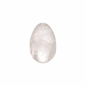 Chakrubs Prism Yoni Egg Clear Quartz (drilled) — Power Play Studio