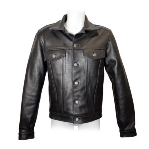 Prowler RED Leather Trucker Jacket S — Power Play Studio