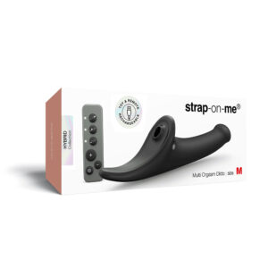 Strap-On-Me Multi Orgasm Dildo Medium Black — Power Play Studio