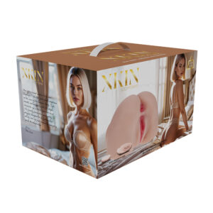 Xkin Bodyforms Mia Hart Dual Entry Vibrating Masturbator Beige — Power Play Studio