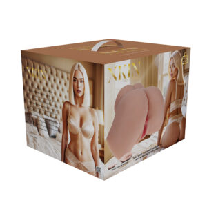 Xkin Bodyforms Bree Knox Dual Entry Vibrating Masturbator Beige — Power Play Studio