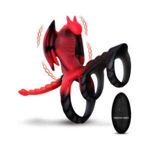 Creature Cocks Dragon Flight Vibrating Silicone Cock Ring — Power Play Studio