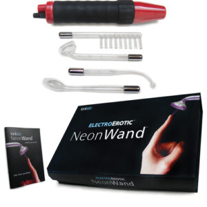 KinkLab Red Handle Neon Wand w/Red Electrode — Power Play Studio