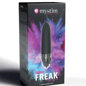 Mystim Sleak Freak eStim Straight Vibrator - Black — Power Play Studio