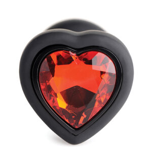 Booty Sparks 28X Silicone Vibrating Red Heart Anal Plug with Remote - Small — Power Play Studio