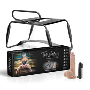 Blush Temptasia Surrender Sex Chair Black - Power Play Studio, LLC