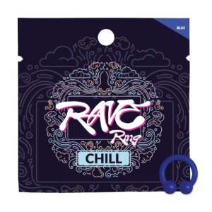 Rave Ring Chill Single Sachet Peppermint Scent Blue - Power Play Studio, LLC