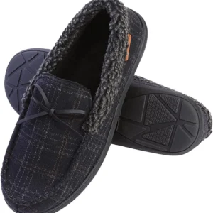 Men's Slippers Moccasin Plush Lined House Shoes - Power Play Studio, LLC