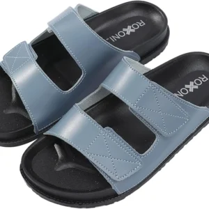 Women's Cushioned Two Strap Footbed Lightweight Open Toe Slide Sandals - Power Play Studio, LLC