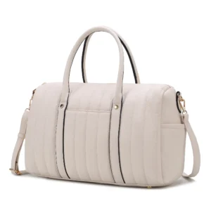 Luana Quilted Vegan Leather Women's Duffle Bag