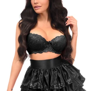 Black Sequin 3 Layer Skirt