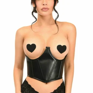 Lavish Faux Leather Underwire Cincher Corset - Power Play Studio, LLC