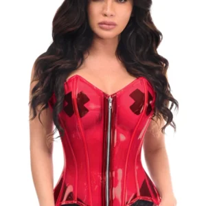 Lavish Clear Black Overbust Corset