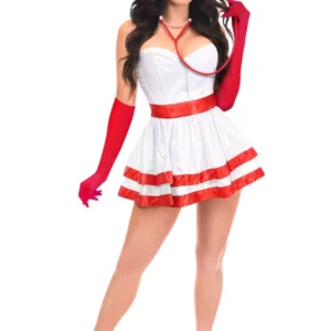 Lavish 5 PC Heart Stopper Nurse Corset Costume