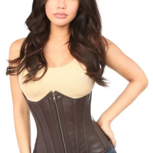 Top Drawer Faux Leather Underbust Corset