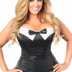Top Drawer Formal Tuxedo Steel Boned Overbust Corset