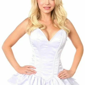 Top Drawer Satin Steel Boned Corset Dress - Power Play Studio, LLC
