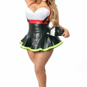 Top Drawer Flamin' Hot Firefighter Corset Costume