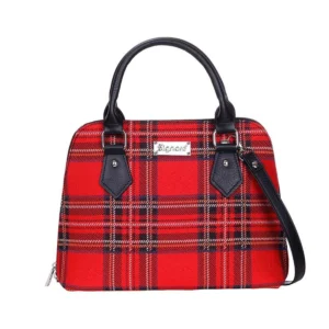 Royal Stewart Tartan Convertible Top Handle Purse Handbag
