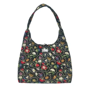 Black And White Luxor Hobo Handbag Shoulder Bag - Power Play Studio, LLC
