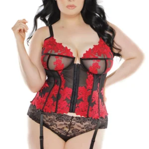 Embroidered Elegance Bustier