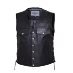 Men's Premium Leather Vest - Power Play Studio, LLC