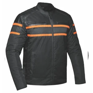 Men's Orange Textile Jacket