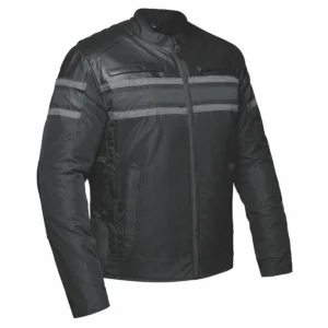 Men's Gray Textile Jacket