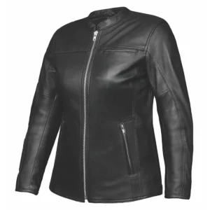 Ladies' Spandex Leather Jacket