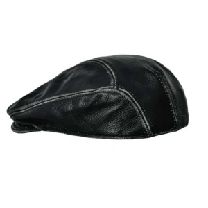 Men's Premium Leather Ascot Cap
