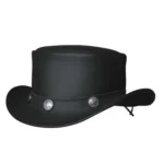 Men's Premium Leather Top Hat - Power Play Studio, LLC