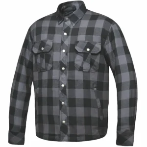 Men's Black & Gray Armored Flannel - Black & Gray
